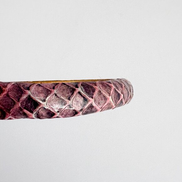 Gucci Set of 2 Snakeskin Bangles, Vintage Gucci Bracelets, Y2K Gucci Bracelets - Picture 8 of 11